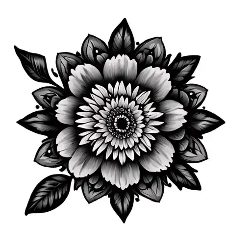 Mandala Design With Flowers