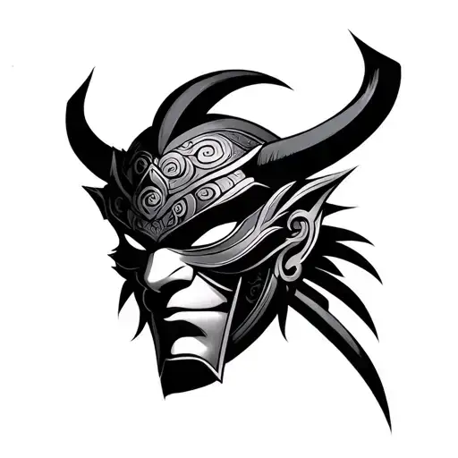 Samurai Oni Mask