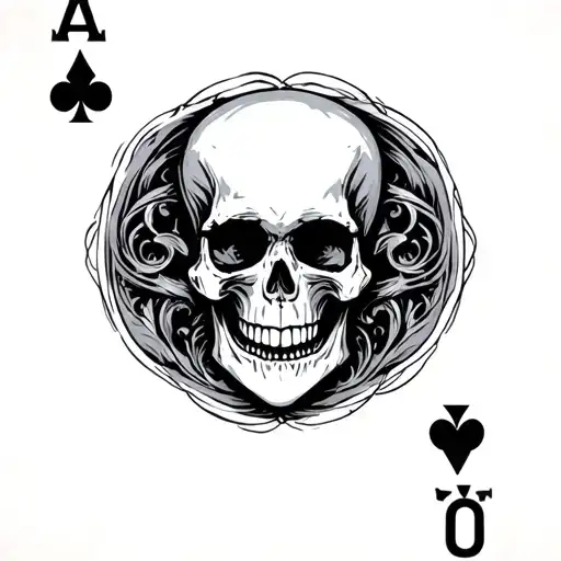 Ace Card Skull