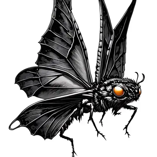Mothman As A Moth Tattoo idea