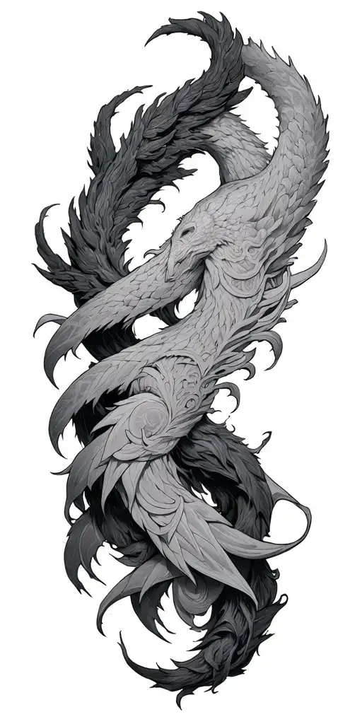 Nord Mythology Intertwine Along The Entire Length