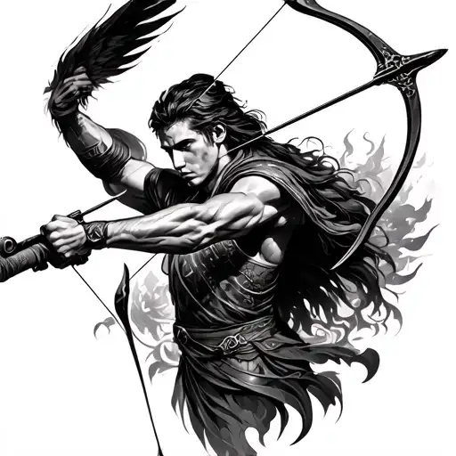 Sagittarius Archer Shooting Tattoo idea