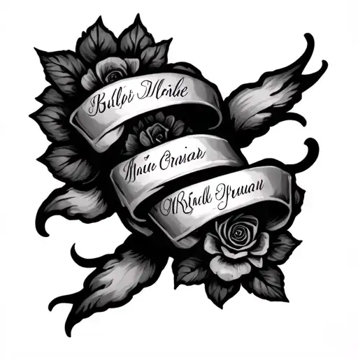 Hand Tattoo With Family Names Incorporated