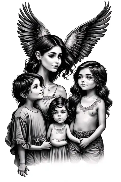 Cmr Mother And 3 Kids