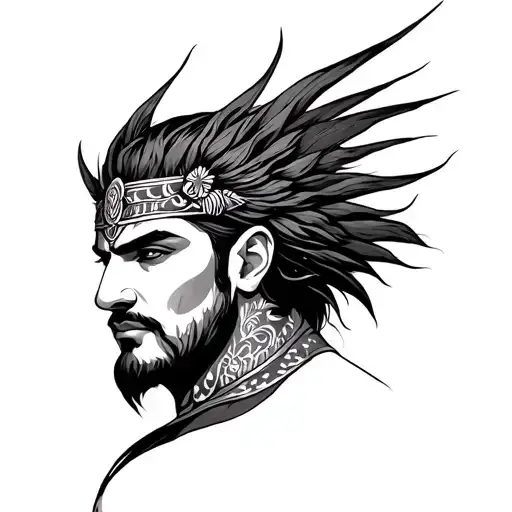 Karna Adorned With His Divine