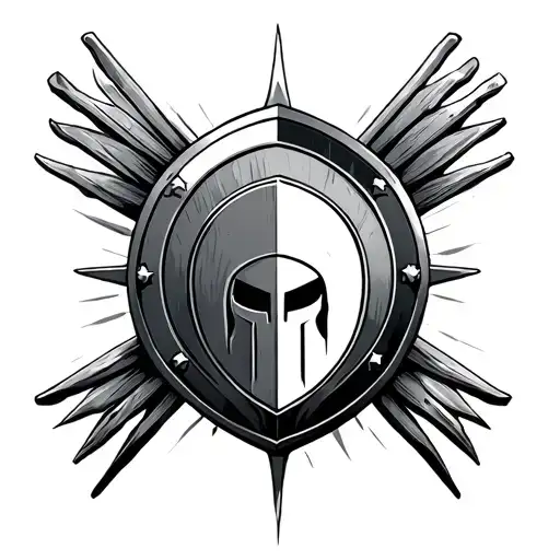 Spartan Shield Tattoo idea