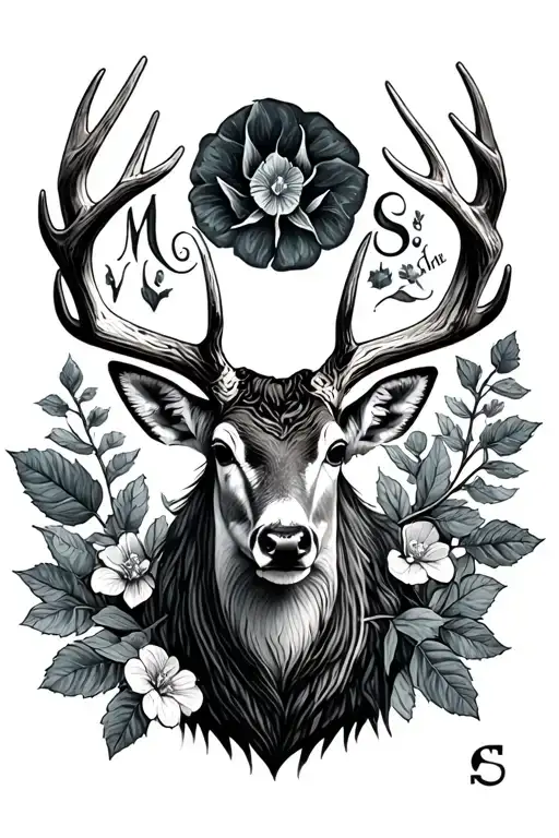 M And S In Deer Antler