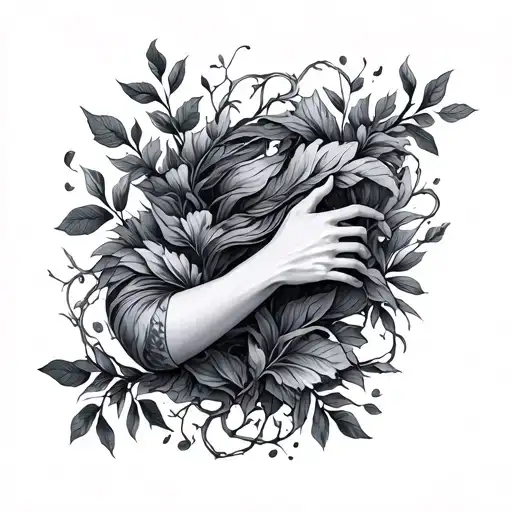 Foliage Thin Vine Wrap Around Arm Sleeve