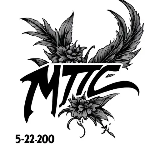 Mtc In Script Font With The Date 5-22-2010 Underneath