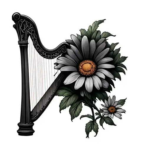 Harp With Only Daisies