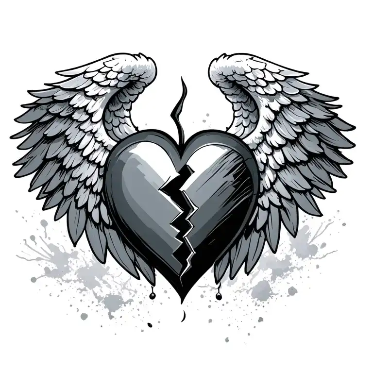 Broken Heart With Wings