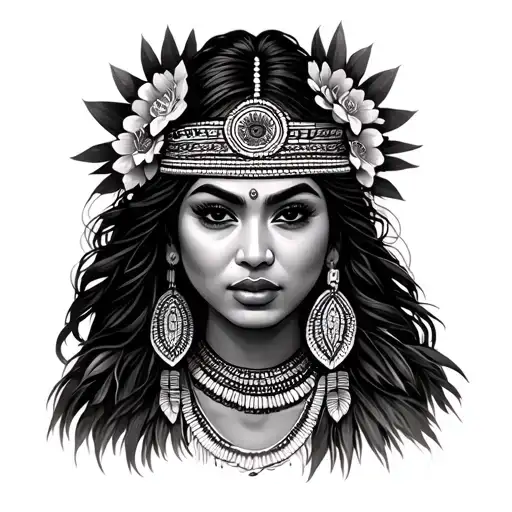 Filipino Woman Tribe Lady Portrait