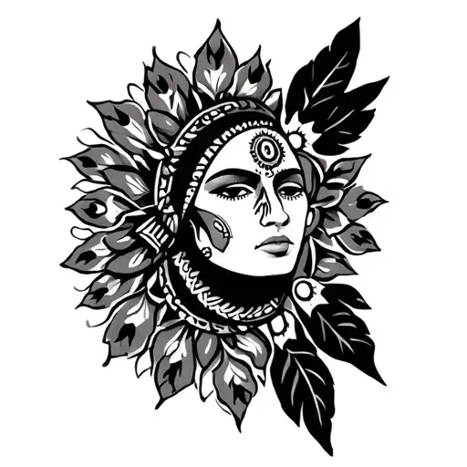 Mexican And Navajo Tattoo idea