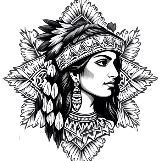 Mexican And Navajo Culture Tattoo idea