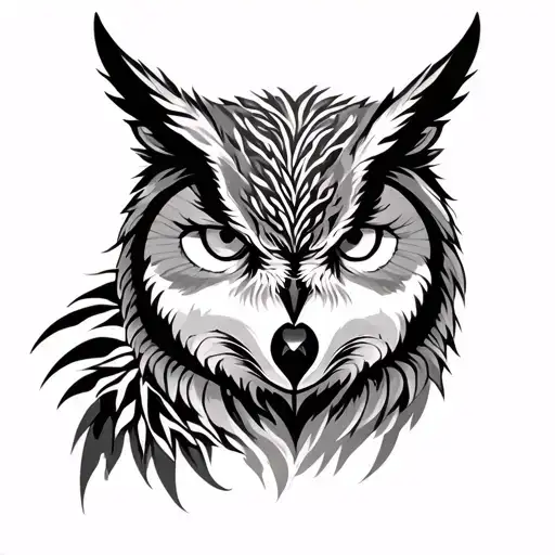 Owl And Wolf