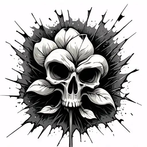 Sprout Breaking Concrete Wall