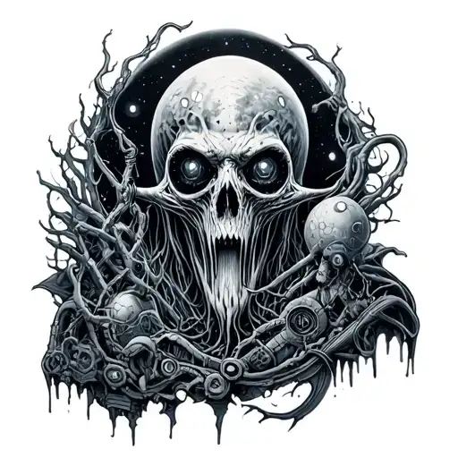 Lovecraft Dark Space Sci Fi Scene