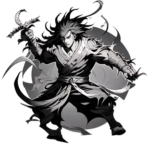 Zenitsu Agatsuma Demon Slayer Fighting