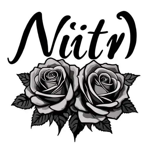 Nitin Name With Some Roses