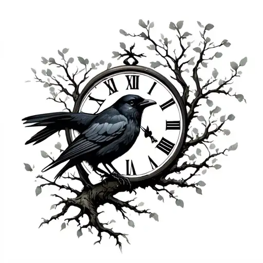 Crow Clock Tree