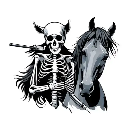 Tactical Skeleton And Horse