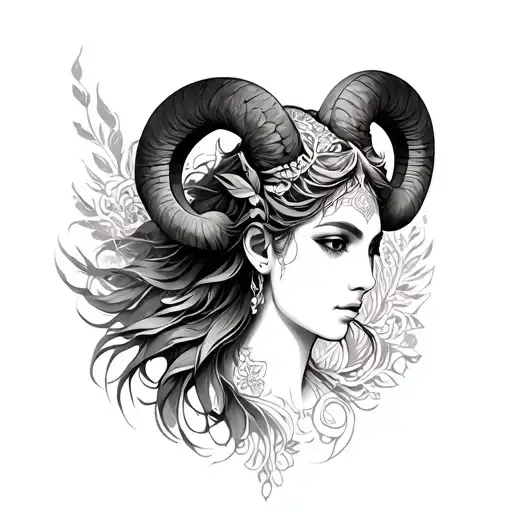 Aries Goddess Tattoo idea