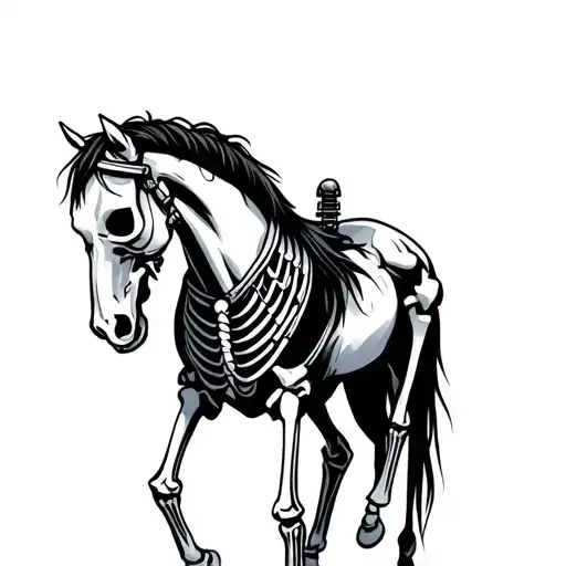 Tactical Skeleton And Horse