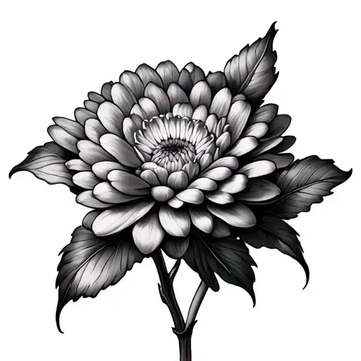 Chrysanthemum And Daffodil