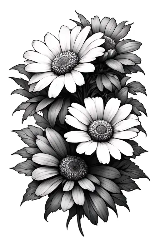 Daisy And Cosmos Flower