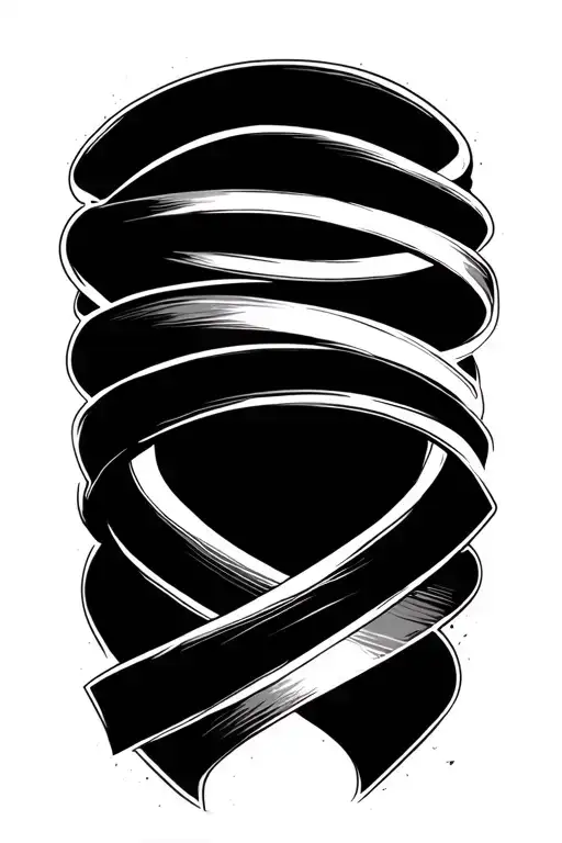 3 Separate Solid Bands Getting Slightly Bigger From The Wrist To The Upper Fore Arm