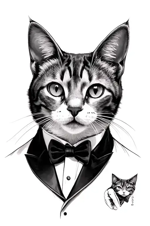 Cowboy Tuxedo Cat