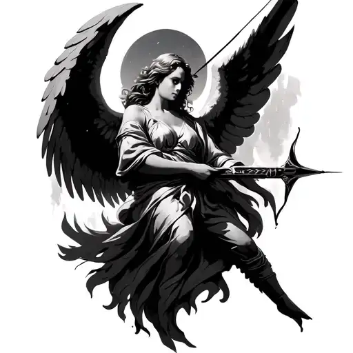 Angel Shooting Arrow