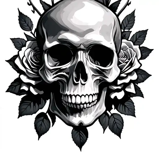 Skull And Roses