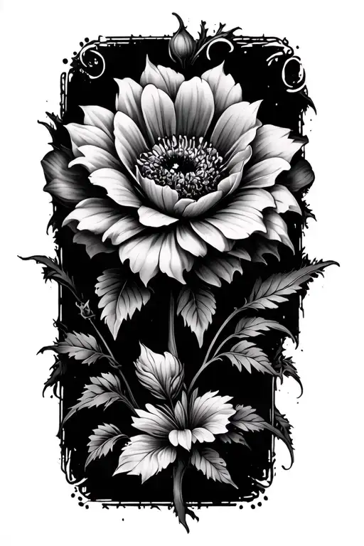 Goth Scary Flower
