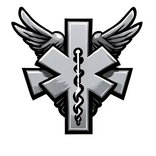 Military Medic Cross Tattoo idea