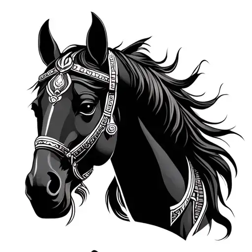 Hindu Protector Deity With Horse Head