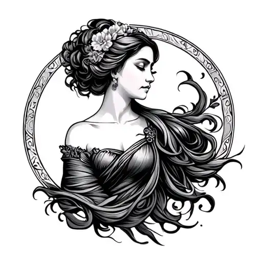 Warm Woman Symbol In A