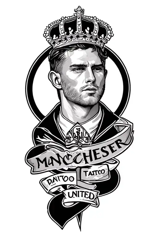 Pheonicians History And Manchester United History Inspired Tattoo Featuring