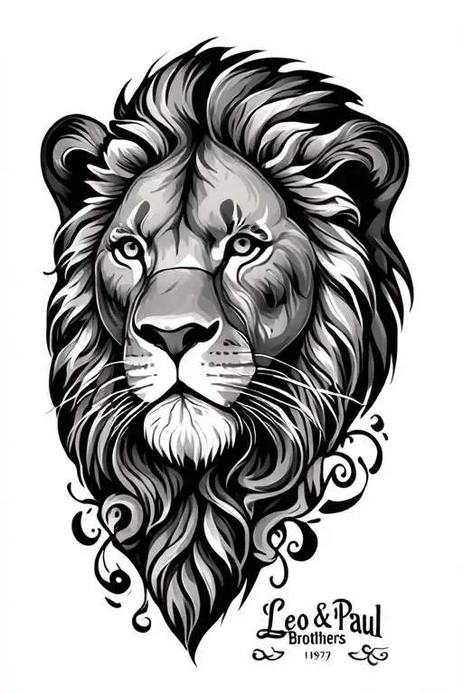 Leo & Paul Brothers Est 1979 Calligraphy Tattoo idea