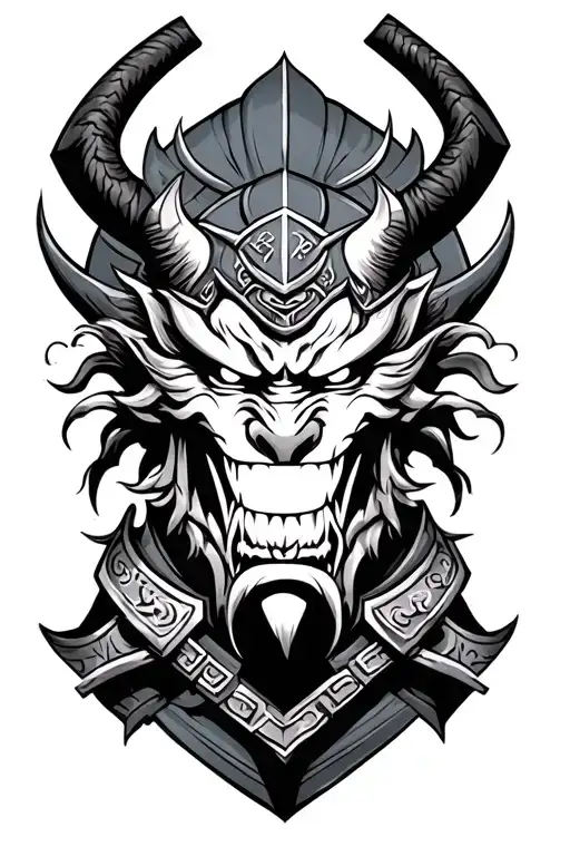 Japanese Demon Samurai