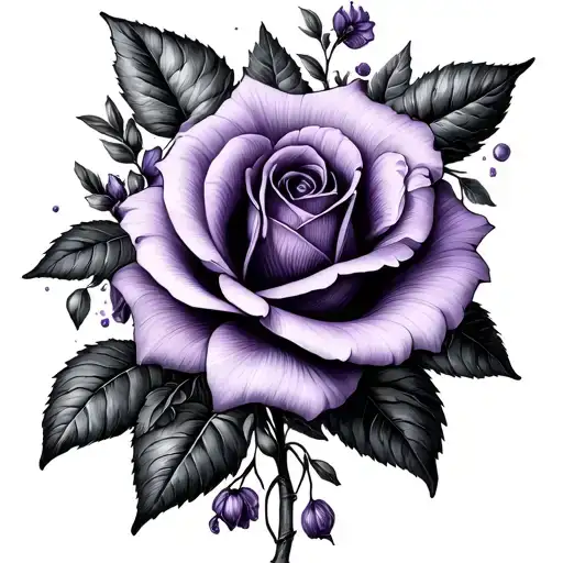 Violet Primrose Honeysuckle And Rose