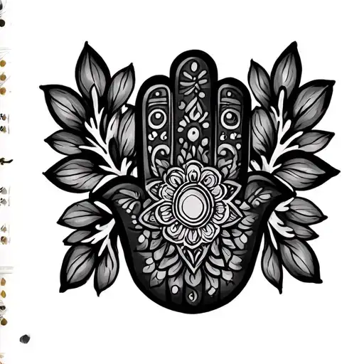 Hamsa Hand Adorned