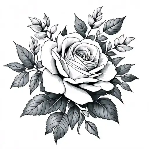 Primrose Honeysuckle And Rose Intertwined