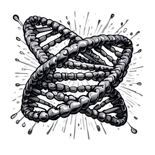 Dna Thing And Leters Dna In It