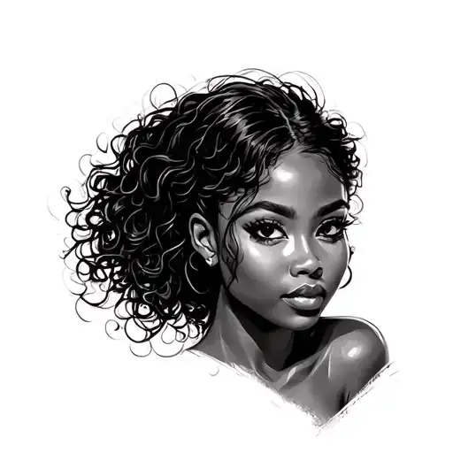 Hot Black Girls Face