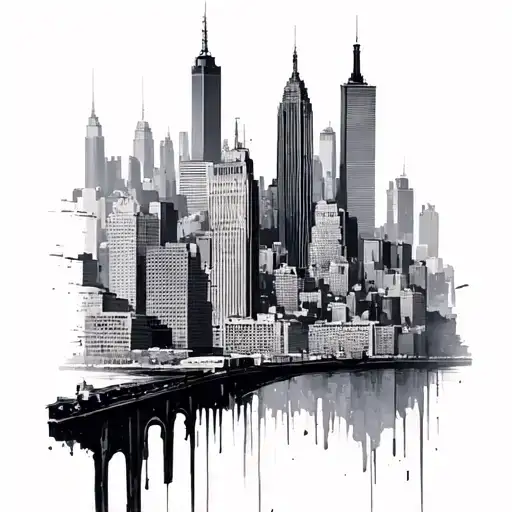 Nyc Skyline Vertical