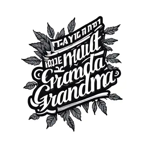 Text Tattoo For Grandma And Something That Can Stay With A Greek Word