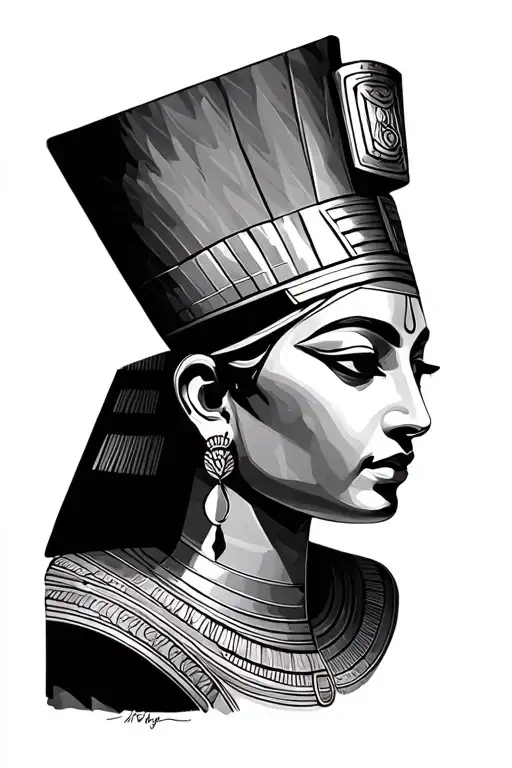 Minimalist Nefertiti