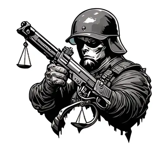 Soldier Weapon Clamp Clamp Justice Turkishness