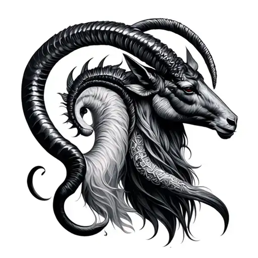 Capricorn And Aquarius Tattoo idea